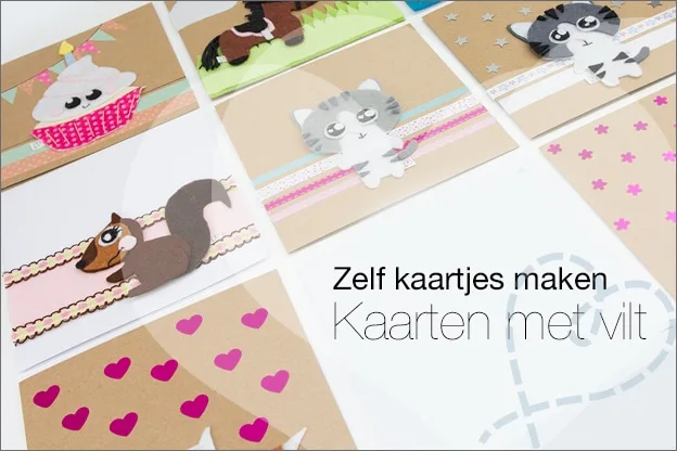 Zelf kaartjes maken #5: Kaarten met vilt