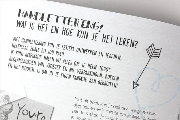Action handlettering boeken uitleg