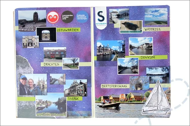 Bullet Journal inspiratie april vacation page