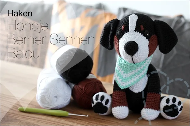 Haken hondjes sokkenwol Balou Berner sennen
