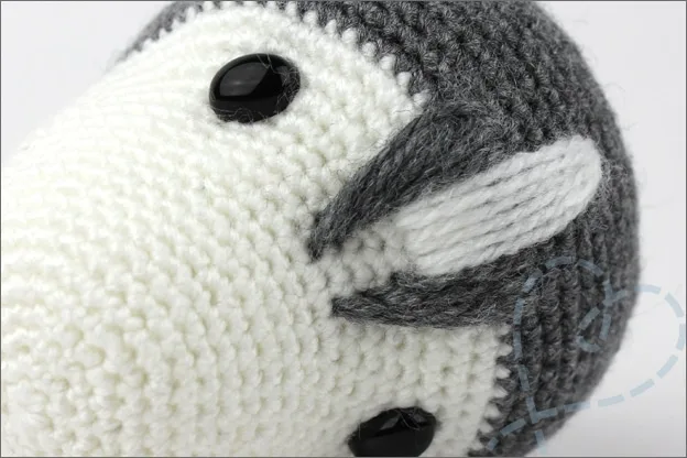 Haken husky aftekeningen hoofd