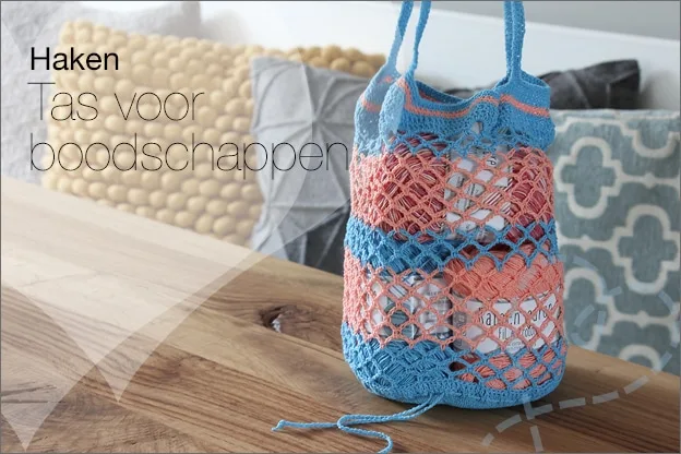 Haken boodschappentas gratis haakpatroon Kruidvat