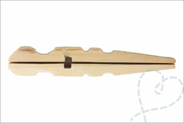 DIY onderzetter wasknijper lijmpistool lijmen