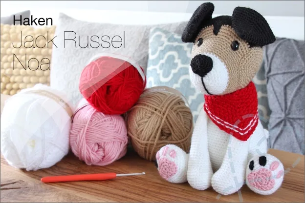 Haken jack russel haakpatroon mykrissiedolls