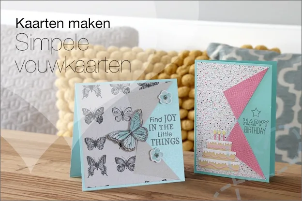 Kaarten maken #51: Simpele vouwkaarten maken