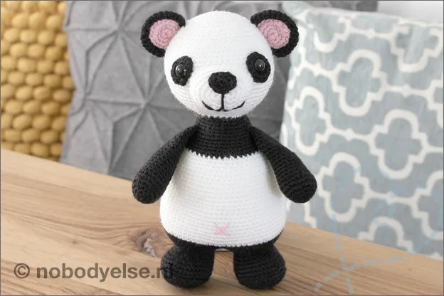 Haken panda beer gratis haakpatroon nederlands