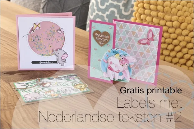 Gratis printable: Deel 2 Labels met Nederlandse teksten voor o.a. kaarten maken en cadeaulabels