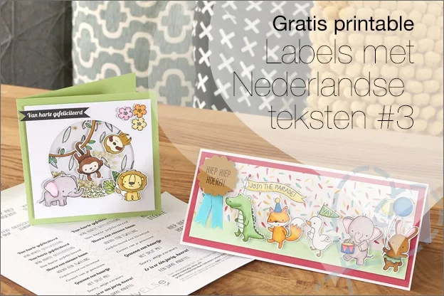 Gratis printable: Deel 3 Labels met Nederlandse teksten voor o.a. kaarten maken en cadeaulabels