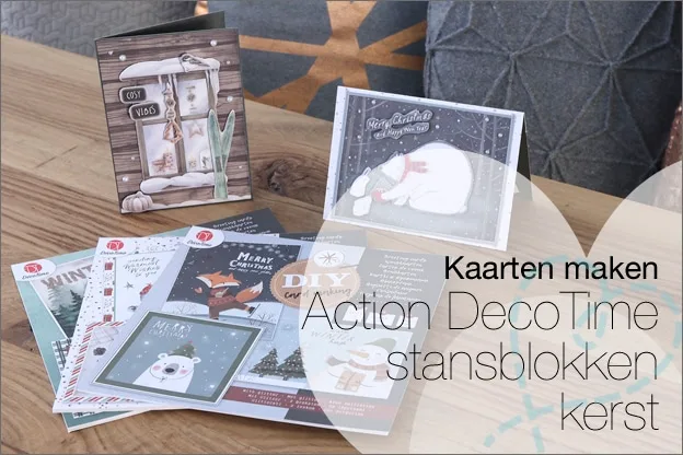 Kaarten maken #92: Action DecoTime DIY 3D-stansblokken kerst voor wenskaarten maken