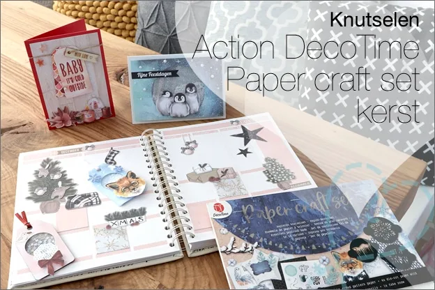 Knutselen: Action DecoTime Paper craft set kerst/winter