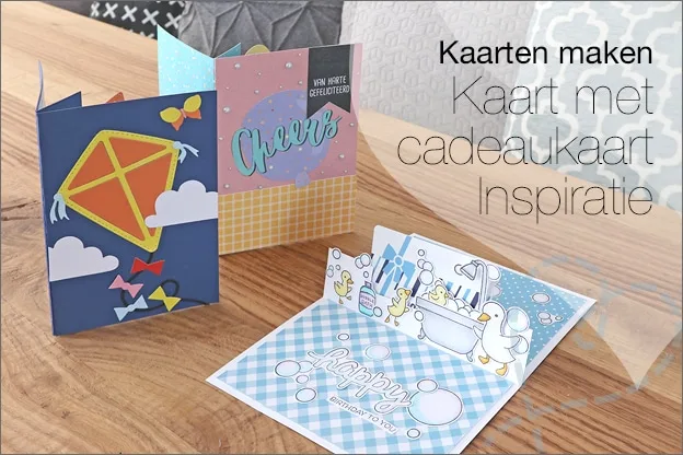 Kaarten #126: Kaarten met cadeaukaart maken (Extra inspiratie)