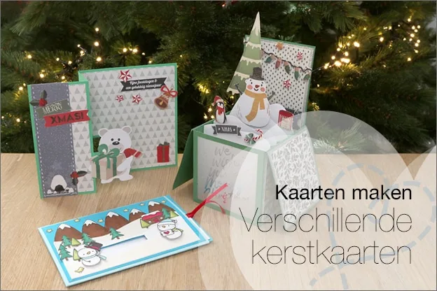 Kaarten maken #94: Verschillende soorten kerstkaarten maken, inclusief uitleg