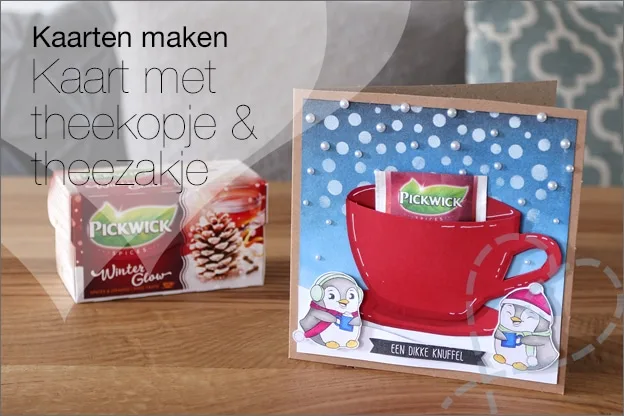 Kaarten maken #102: Kaart maken met theekopje & theezakje (Gratis printables)