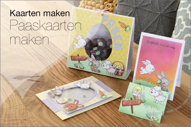 Kaarten maken #112: Verschillende kaarten voor Pasen met uitleg
