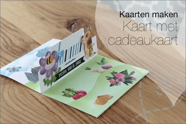 Kaarten maken #116: Kaart met cadeaukaart maken (gratis printable)