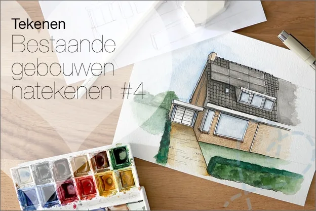 tekenen huizen uitleg huisjes beginners makkelijk