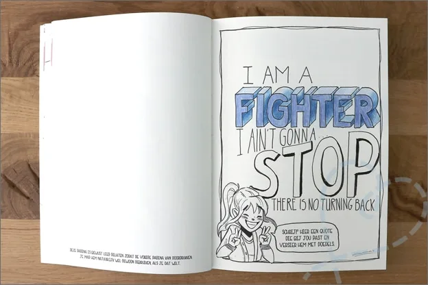 Tekenen Creachick creatief doeboek quote
