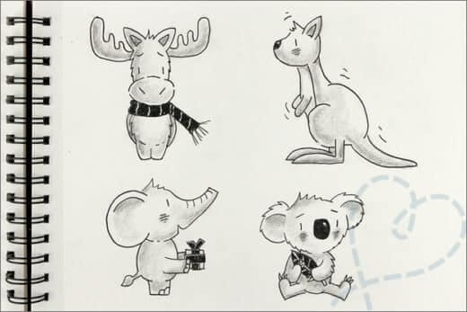 Tekenen: Review Boek Schattige diertjes teken je zo! Nobody ELSe