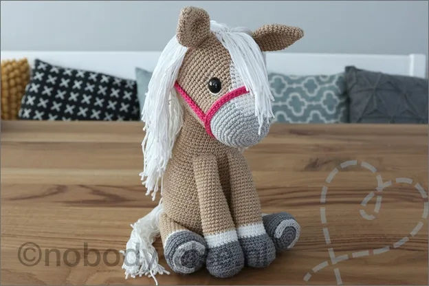 uitleg hoe een paard haken haakpatroon
