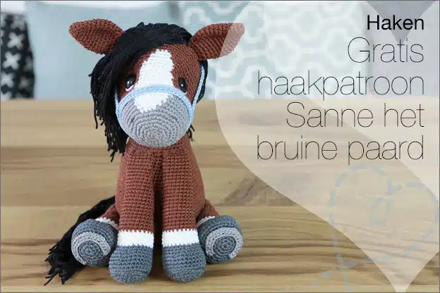 Haken #175: Sanne het bruine paard, gratis haakpatroon