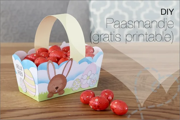 DIY #97: Paasmandje maken van papier (gratis printable)