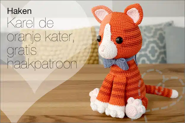 Haken #192: Karel de oranje kater, gratis haakpatroon