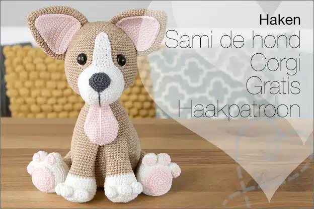 Haken #193: Sami de hond (Corgi), GRATIS haakpatroon