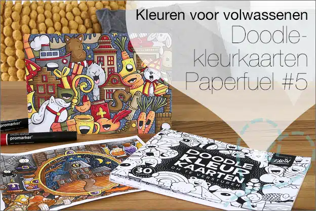 inkleuren Doodlekleurkaarten van Paperfuel inspiratie