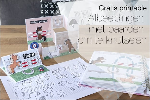 Gratis Printable #22: Afbeeldingen van paarden om te knutselen