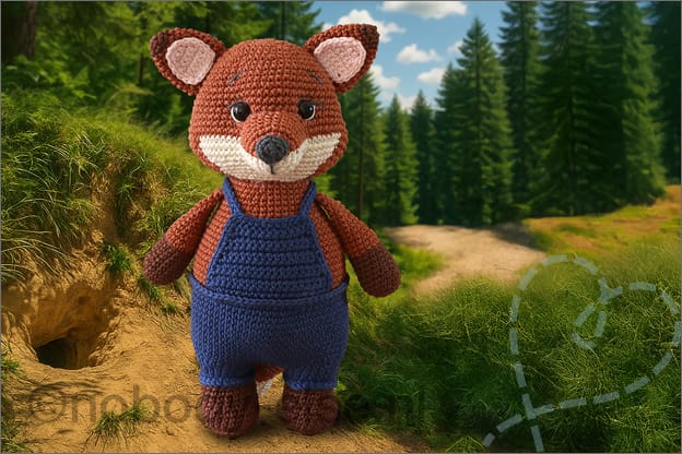 gratis haakpatroon Vos Tuinbroek Nederlands amigurumi