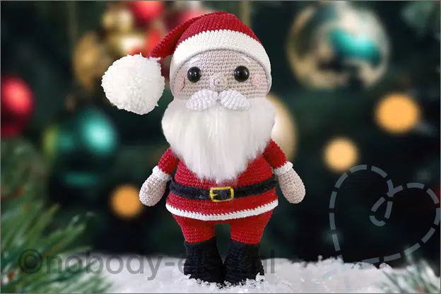 kerstman haken gratis haakpatroon
