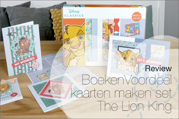 Review: BoekenVoordeel kaarten maken set The Lion Kong