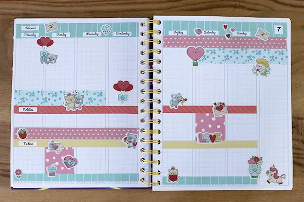 Mascha planner Agenda inspiratie wk 7 Valentijn