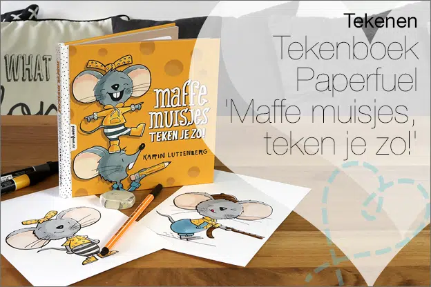Tekenboek Paperfuel Maffe muisjes teken je zo review