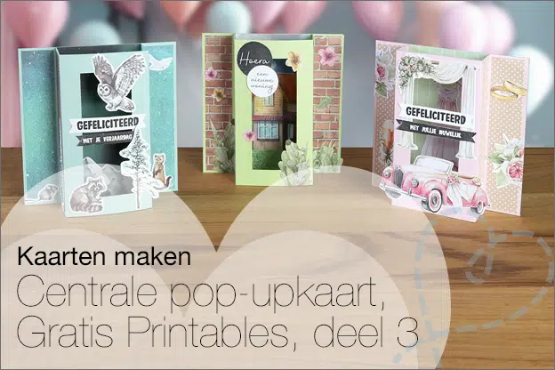Kaarten maken #221: Centrale pop-upkaart – Extra inspiratie, deel 3