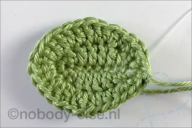 Haakpatroon roos blad gratis