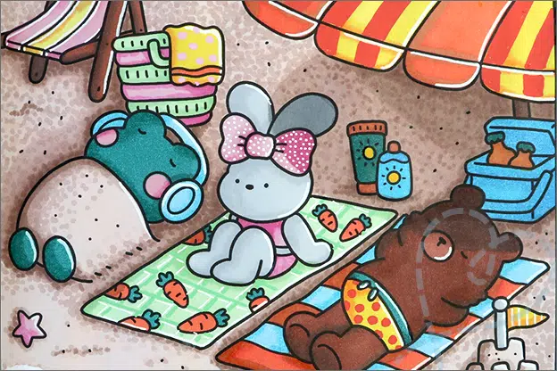 kleurboek Coco Wyo zomer strand