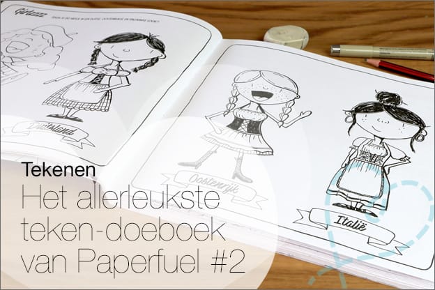 Het allerleukste teken-doeboek van Paperfuel voorbeelden en uitleg