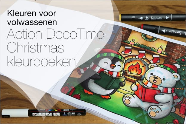 Kleuren voor volwassenen Action DecoTime Cosy Christmas kleurboeken