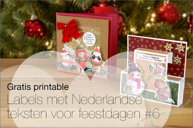 Gratis printable Labels nederlands kerst feestdagen knutselen