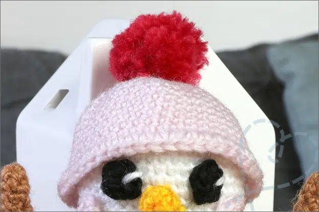 HEMA Haakset Sneeuwpop muts pompon