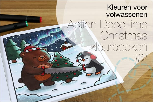 Kleuren voor volwassenen Action DecoTime Cosy Christmas colouring book