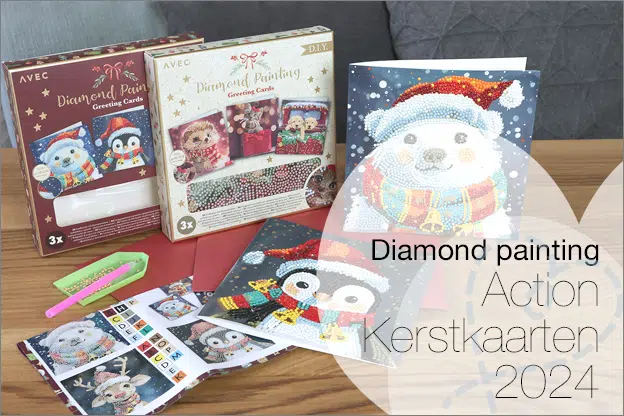 Diamond painting Kerstkaarten Action 2024 review - Nobody ELSe