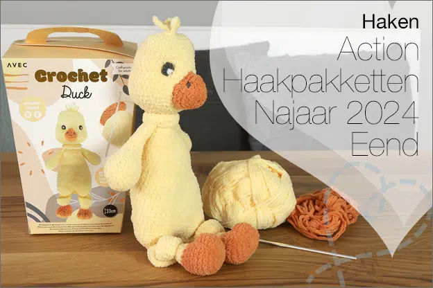 Haken #226: Action Haakpakketten najaar 2024, chenille garen, Eend