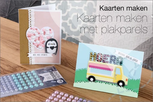 Kaarten maken #97: Kaarten maken met plakparels