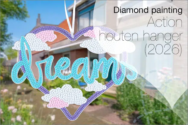 Diamond painting #46: Action Diamond painting Houten muurhanger  