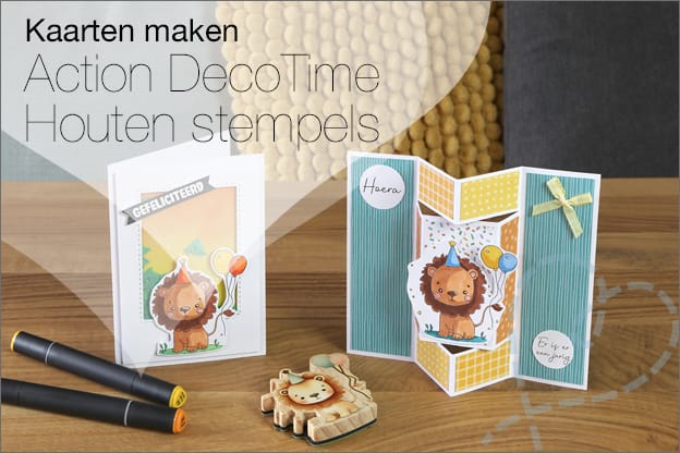 DecoTime wooden stamps Action