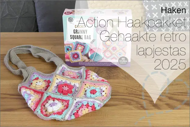 Haken #245: Action Haakpakket Gehaakte retro lapjestas, 2025