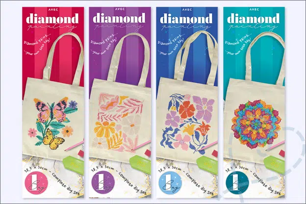 Action Avec Diamond painting canvastas verpakking