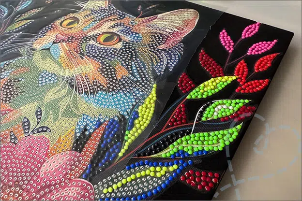 Action Avec Diamond painting canvas neon velvet knutselen